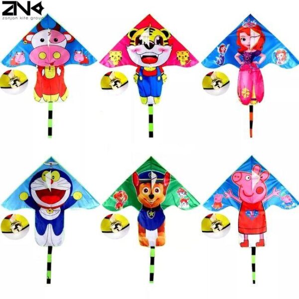 دلتا کایت بچه گانه با طرح کارتونی زنگوله دار